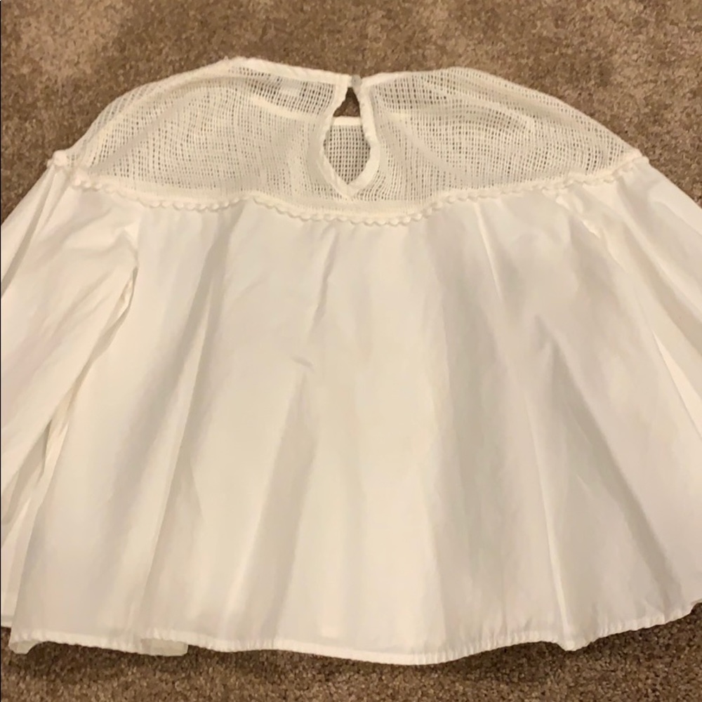 White Ruffled Top - Picture 3 of 3